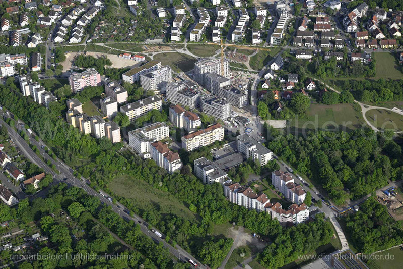 Luftaufnahme Züricher Straße in Nürnberg | Mittelfranken, Bayern