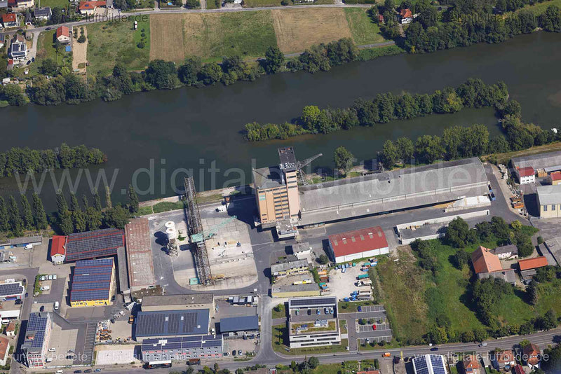 Luftaufnahme Gewerbegebiet Ochsenfurt in Ochsenfurt | Unterfranken, Bayern