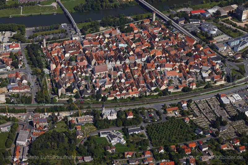 Luftaufnahme Ochsenfurt in Ochsenfurt | Unterfranken, Bayern