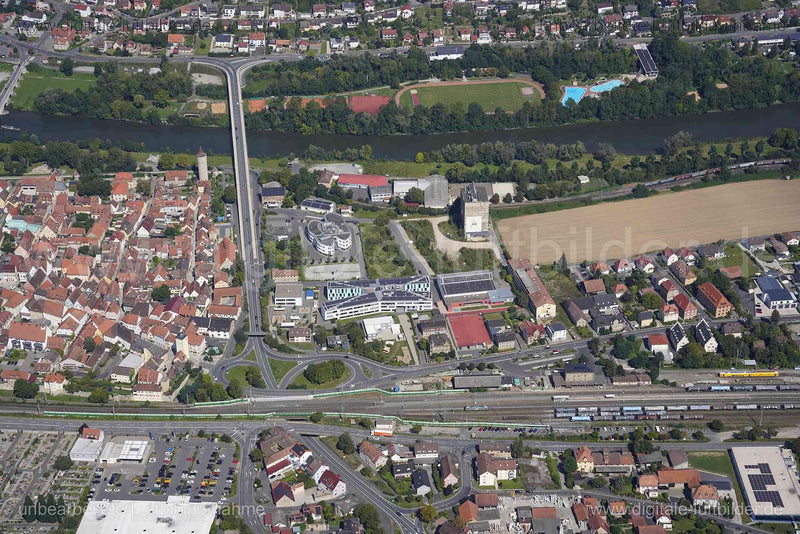 Luftaufnahme Ochsenfurt in Ochsenfurt | Unterfranken, Bayern