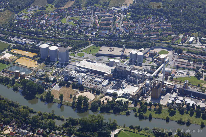 Luftaufnahme Südzucker AG Werk Ochsenfurt in Ochsenfurt | Unterfranken, Bayern