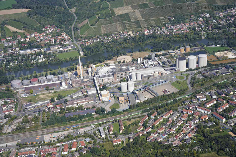 Luftaufnahme Südzucker AG Werk Ochsenfurt in Ochsenfurt | Unterfranken, Bayern
