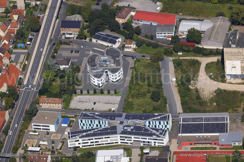 Luftaufnahme Volksschule Ochsenfurt in Ochsenfurt | Unterfranken, Bayern