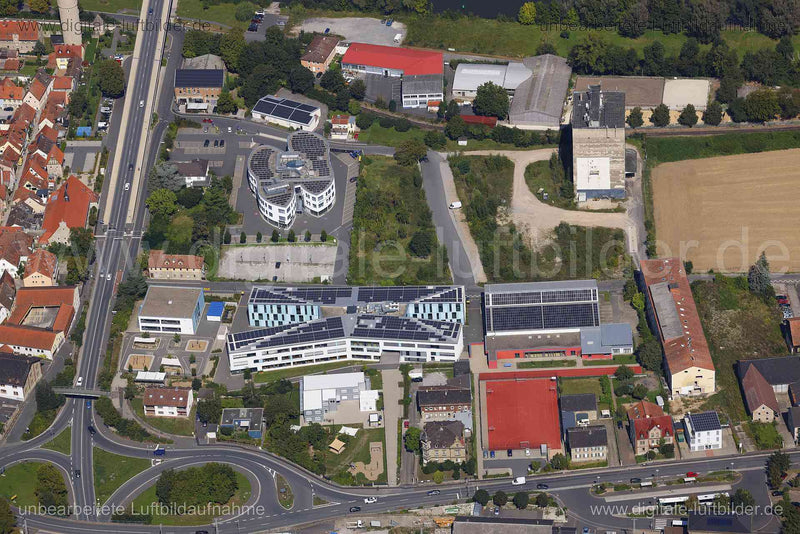 Luftaufnahme Volksschule Ochsenfurt in Ochsenfurt | Unterfranken, Bayern