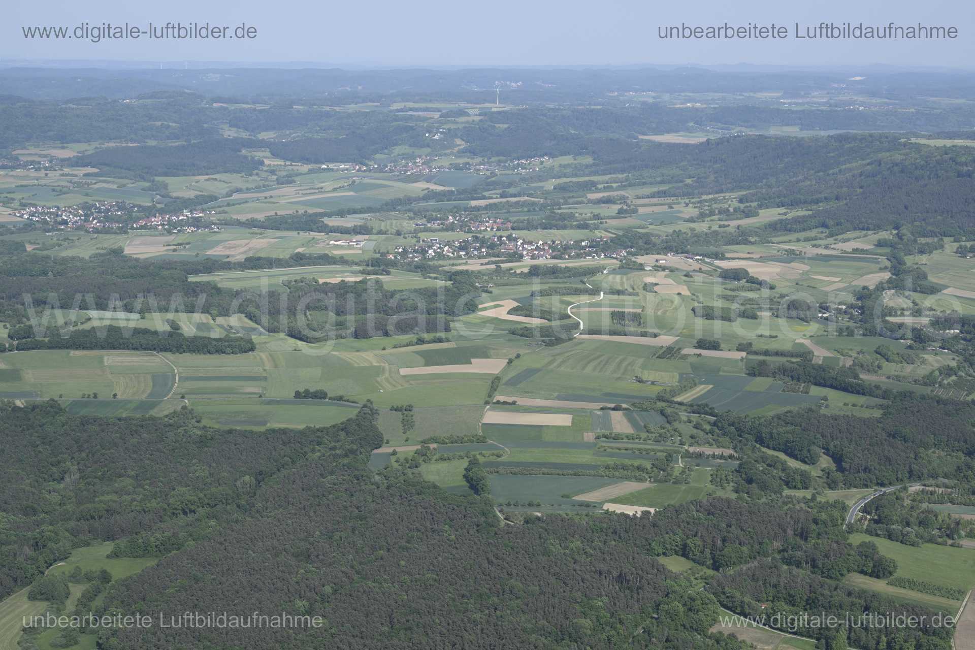 Luftaufnahme Panorama bei Pinzberg in Pinzberg | Mittelfranken, Bayern