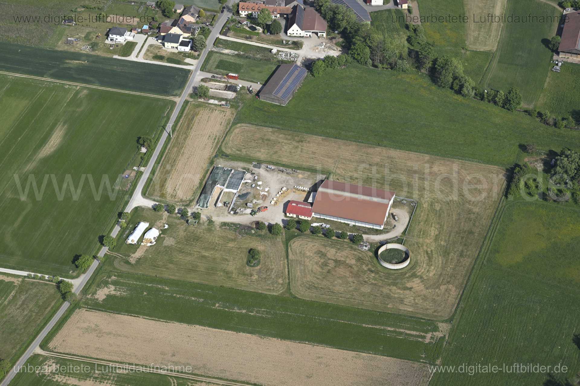 Luftaufnahme Bauernhof bei Poxdorf in Poxdorf | Mittelfranken, Bayern