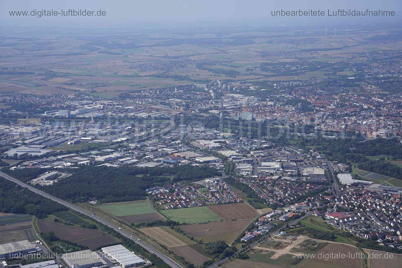 Luftaufnahme Schweinfurt in Schweinfurt | Unterfranken, Bayern