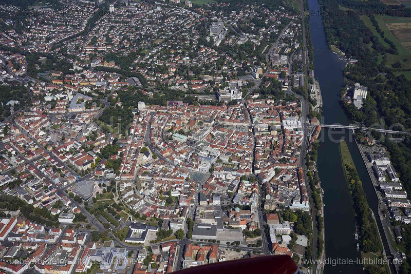 Luftaufnahme Schweinfurt - Altstadt in Schweinfurt | Unterfranken, Bayern