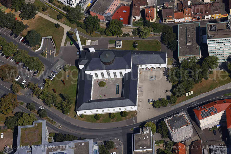 Luftaufnahme Schweinfurt - Kunsthalle in Schweinfurt | Unterfranken, Bayern