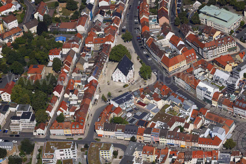 Luftaufnahme Zeughaus Schweinfurt in Schweinfurt | Unterfranken, Bayern