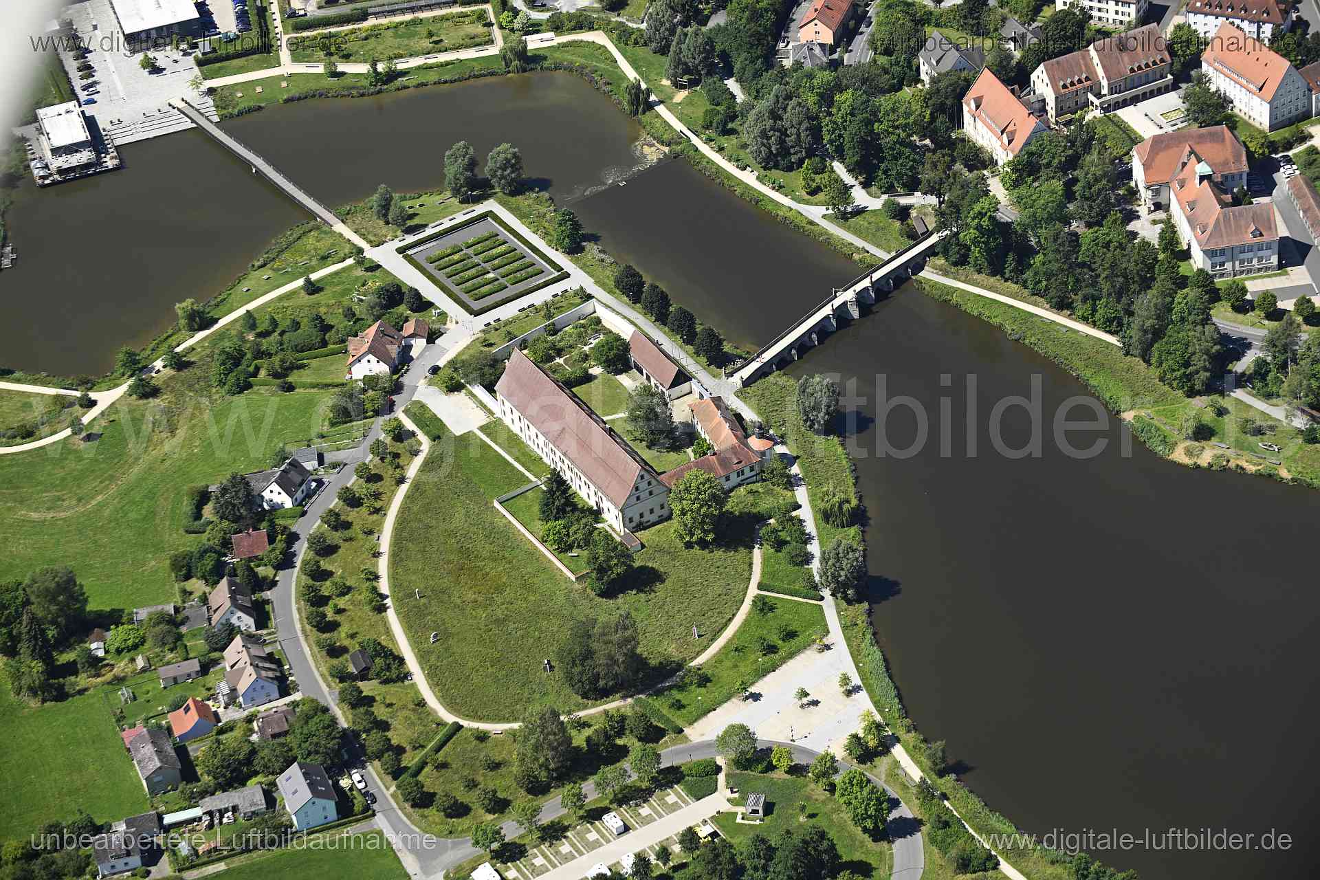 Luftaufnahme Amtsgericht Tirschenreuth in Tirschenreuth | Oberpfalz, Bayern