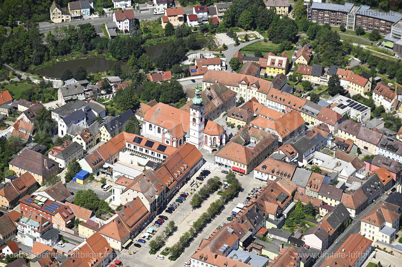 Luftaufnahme Tirschenreuth - Altstadt in Tirschenreuth | Oberpfalz, Bayern