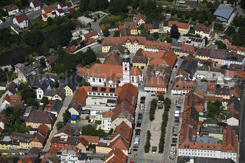 Luftaufnahme Tirschenreuth - Altstadt in Tirschenreuth | Oberpfalz, Bayern
