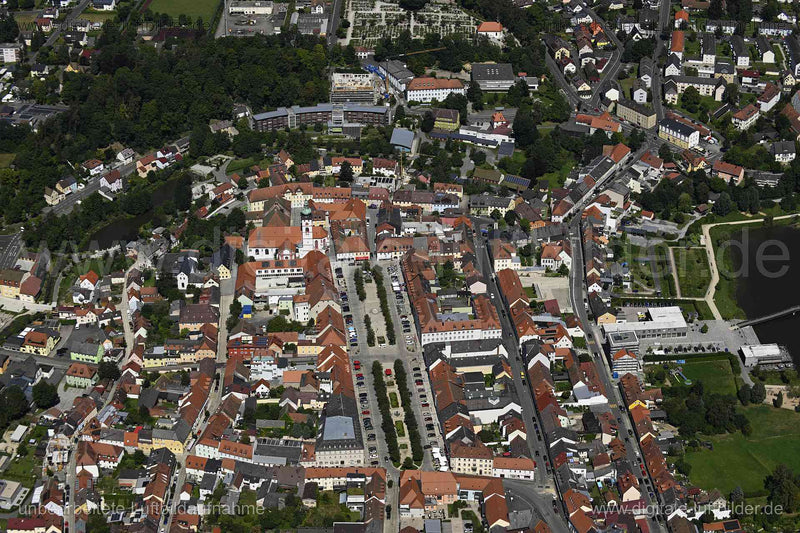 Luftaufnahme Tirschenreuth - Altstadt in Tirschenreuth | Oberpfalz, Bayern