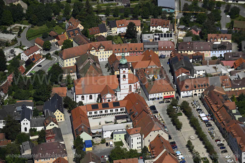Luftaufnahme Tirschenreuth - Altstadt in Tirschenreuth | Oberpfalz, Bayern