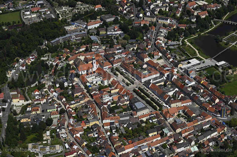Luftaufnahme Tirschenreuth - Altstadt in Tirschenreuth | Oberpfalz, Bayern