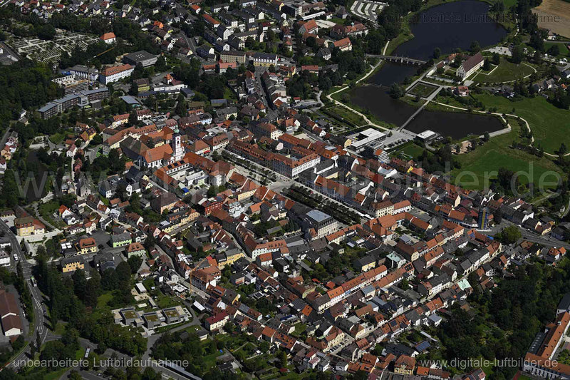 Luftaufnahme Tirschenreuth - Altstadt in Tirschenreuth | Oberpfalz, Bayern