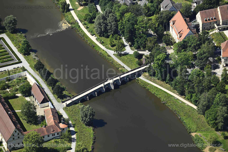 Luftaufnahme Tirschenreuth - Fischhofbrücke in Tirschenreuth | Oberpfalz, Bayern