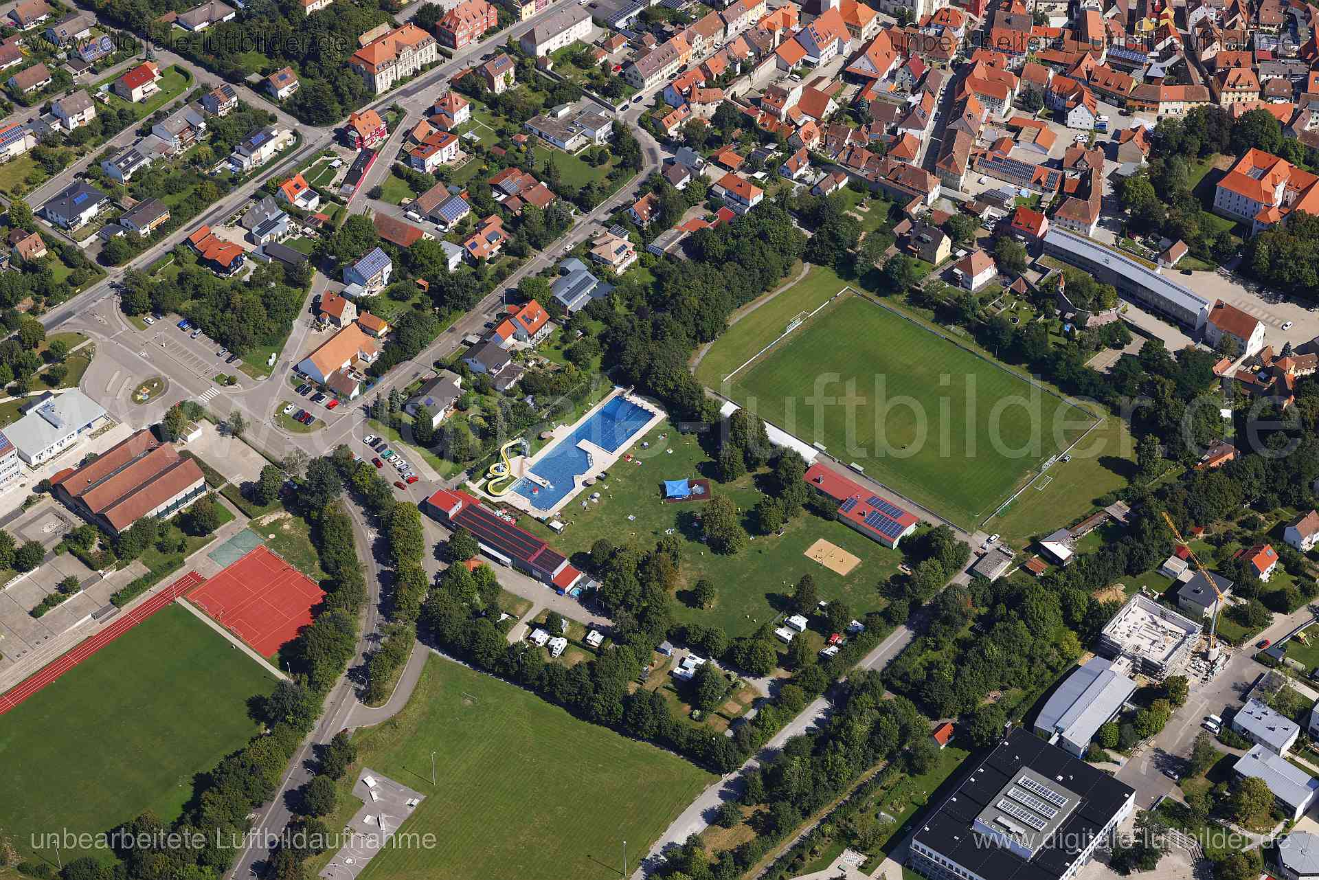 Luftaufnahme Freibad Uffenheim in Uffenheim | Mittelfranken, Bayern