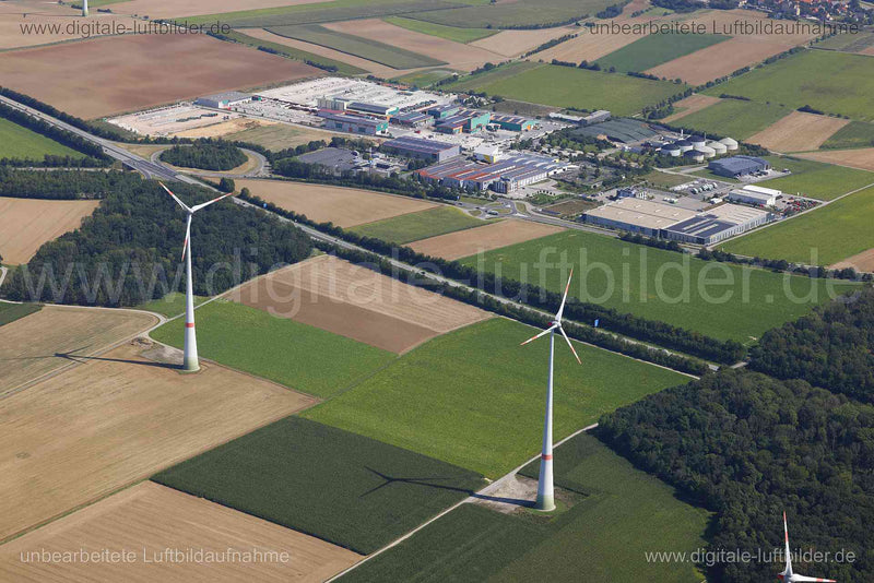 Luftaufnahme Gollhofen - Gewerbepark in Uffenheim | Mittelfranken, Bayern