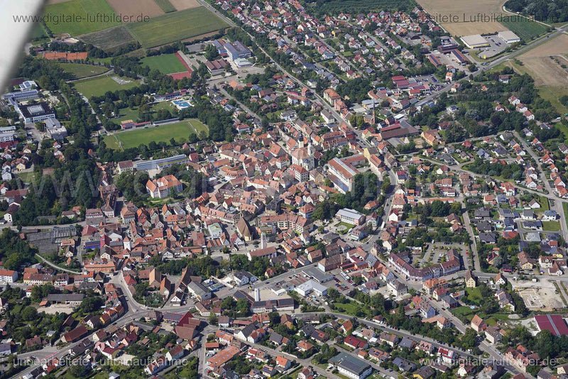 Luftaufnahme Uffenheim in Uffenheim | Mittelfranken, Bayern