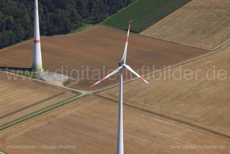 Luftaufnahme Windrad Gollhofen in Uffenheim | Mittelfranken, Bayern