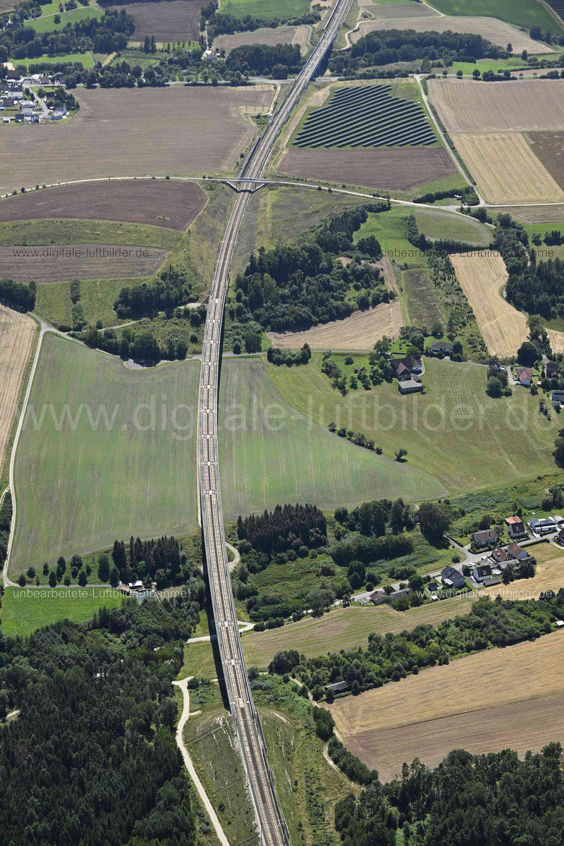 Luftaufnahme Talbrücke Weißenbrunn am Forst in Untersiemau | Oberfranken, Bayern