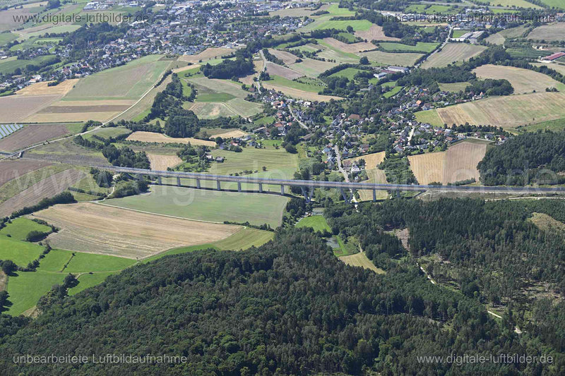 Luftaufnahme Talbrücke Weißenbrunn am Forst in Untersiemau | Oberfranken, Bayern