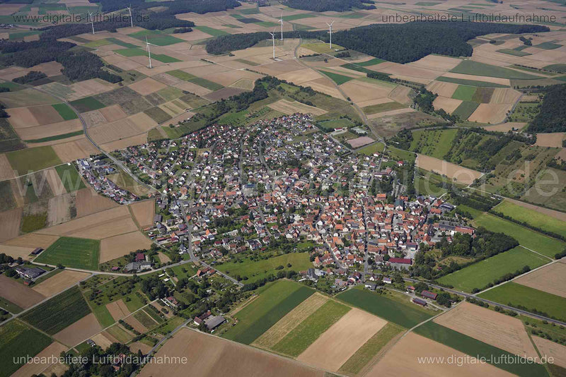 Luftaufnahme Urspringen in Urspringen | Unterfranken, Bayern
