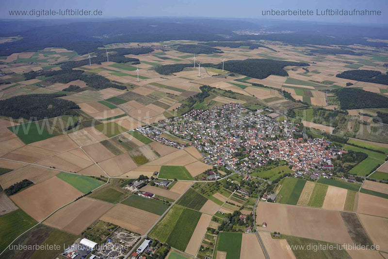 Luftaufnahme Urspringen in Urspringen | Unterfranken, Bayern
