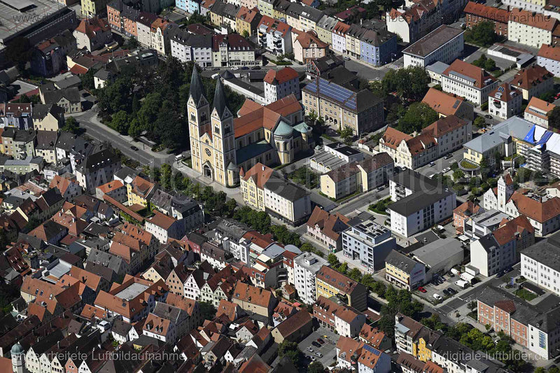 Luftaufnahme St. Josef Kirche in Weiden in der Oberpfalz | Oberpfalz, Bayern