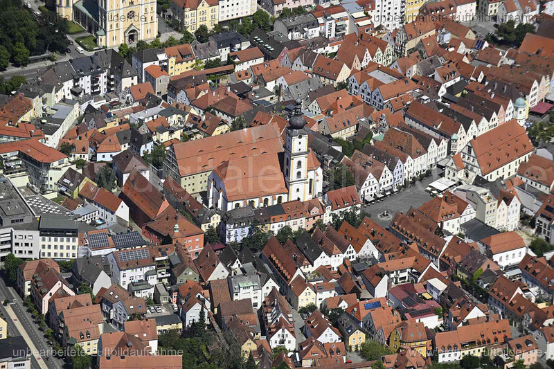Luftaufnahme St. Michael Kirche in Weiden in der Oberpfalz | Oberpfalz, Bayern