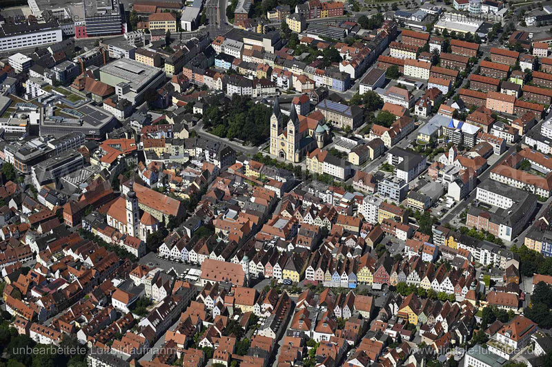 Luftaufnahme Weiden i. d. Oberpfalz - Altstadt in Weiden in der Oberpfalz | Oberpfalz, Bayern