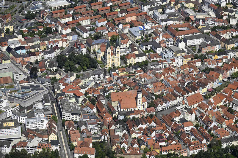 Luftaufnahme Weiden i. d. Oberpfalz - Altstadt in Weiden in der Oberpfalz | Oberpfalz, Bayern