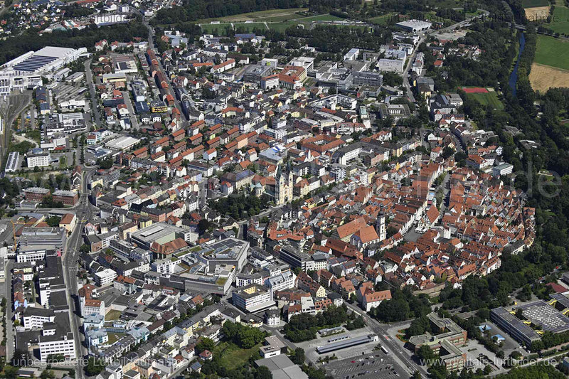 Luftaufnahme Weiden i. d. Oberpfalz - Altstadt in Weiden in der Oberpfalz | Oberpfalz, Bayern