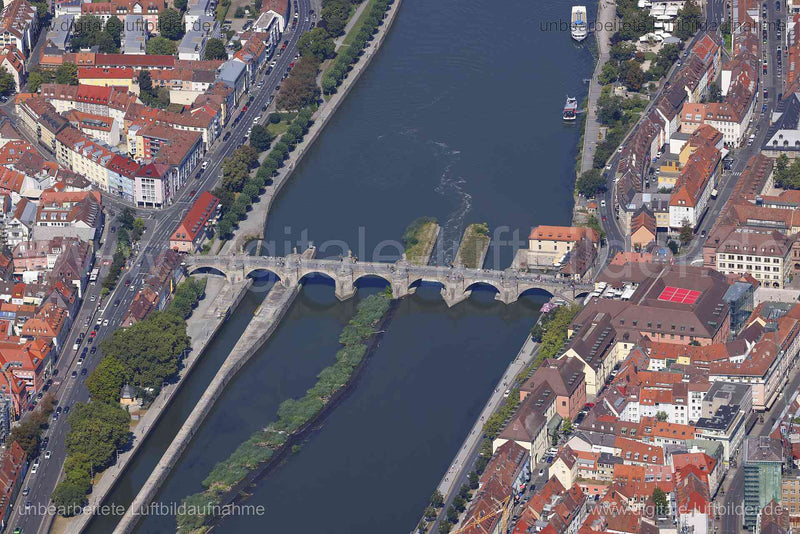 Luftaufnahme Alte Mainbrücke - Würzburg in Würzburg | Unterfranken, Bayern