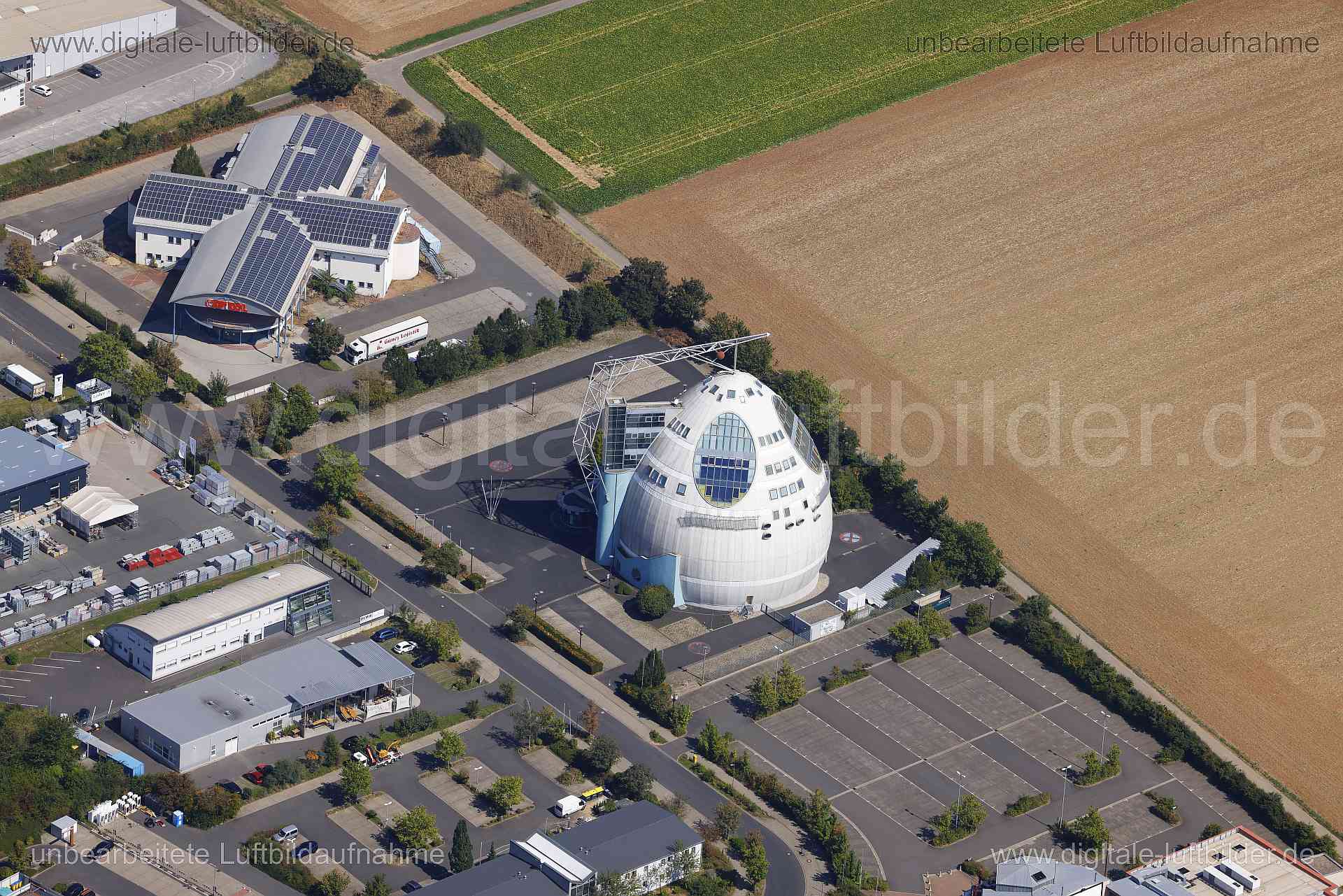 Luftaufnahme Mainfrankenpark in Würzburg | Unterfranken, Bayern