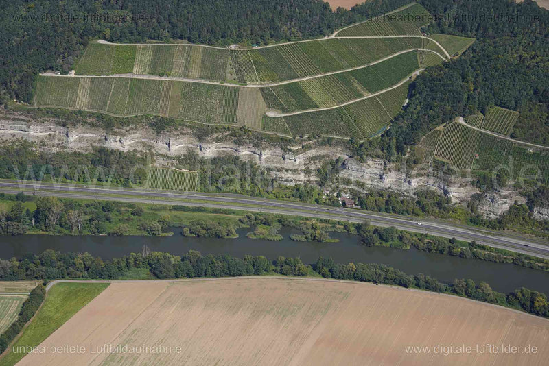 Luftaufnahme Stettiner Berg in Würzburg | Unterfranken, Bayern