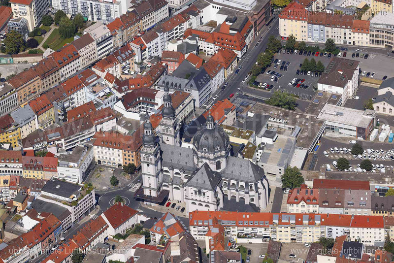 Luftaufnahme Stift Haug in Würzburg | Unterfranken, Bayern
