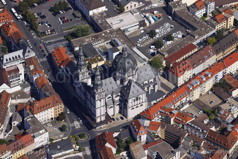 Luftaufnahme Stift Haug in Würzburg | Unterfranken, Bayern