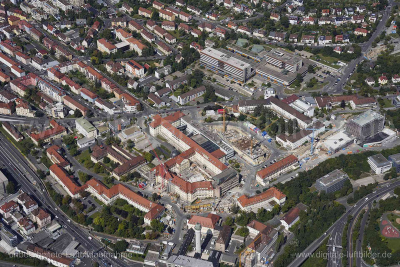Luftaufnahme Universitäsklinikum Würzburg in Würzburg | Unterfranken, Bayern