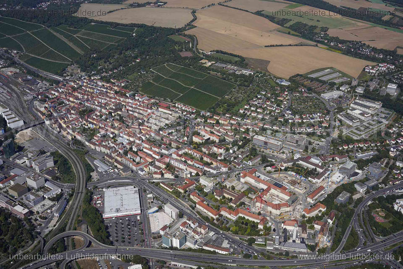 Luftaufnahme Würzburg in Würzburg | Unterfranken, Bayern