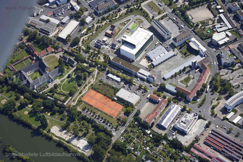 Luftaufnahme Würzburg - Exerzitierenhaus in Würzburg | Unterfranken, Bayern