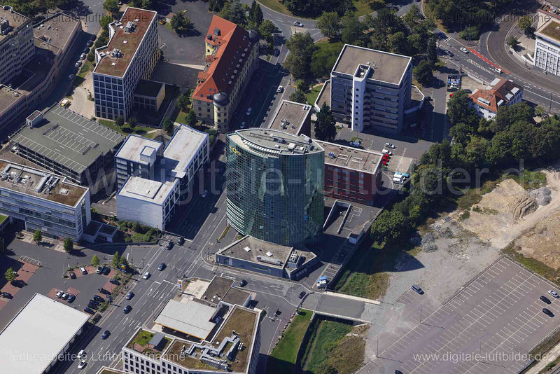 Luftaufnahme Würzburg - GHotel in Würzburg | Unterfranken, Bayern