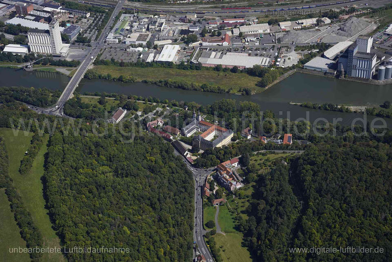 Luftaufnahme Würzburg - Kloster in Würzburg | Unterfranken, Bayern