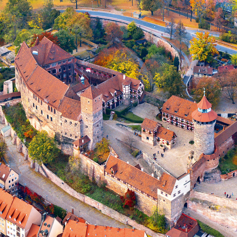 Nürnberg-Memo – Memory-Spiel mit 36 Karten und 18 Luftbild-Motiven von Sehenswürdigkeiten