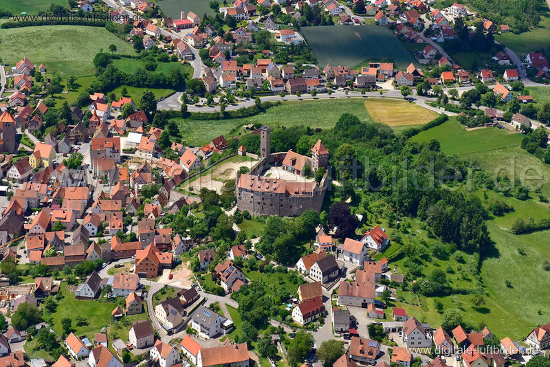 Luftaufnahme Burg Abenberg in Abenberg | Mittelfranken, Bayern