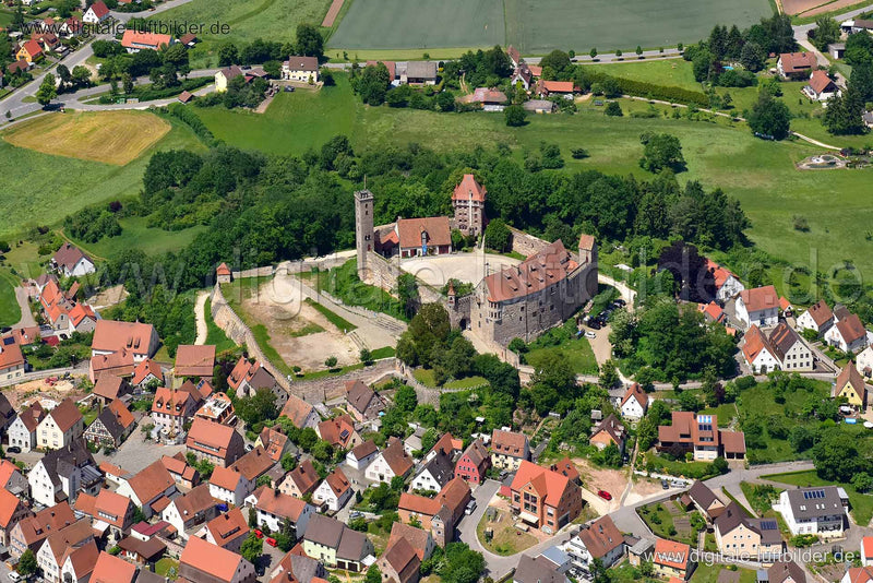 Luftaufnahme Burg Abenberg in Abenberg | Mittelfranken, Bayern