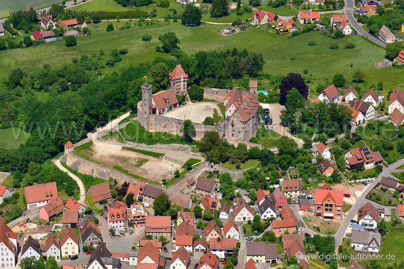 Luftaufnahme Burg Abenberg in Abenberg | Mittelfranken, Bayern