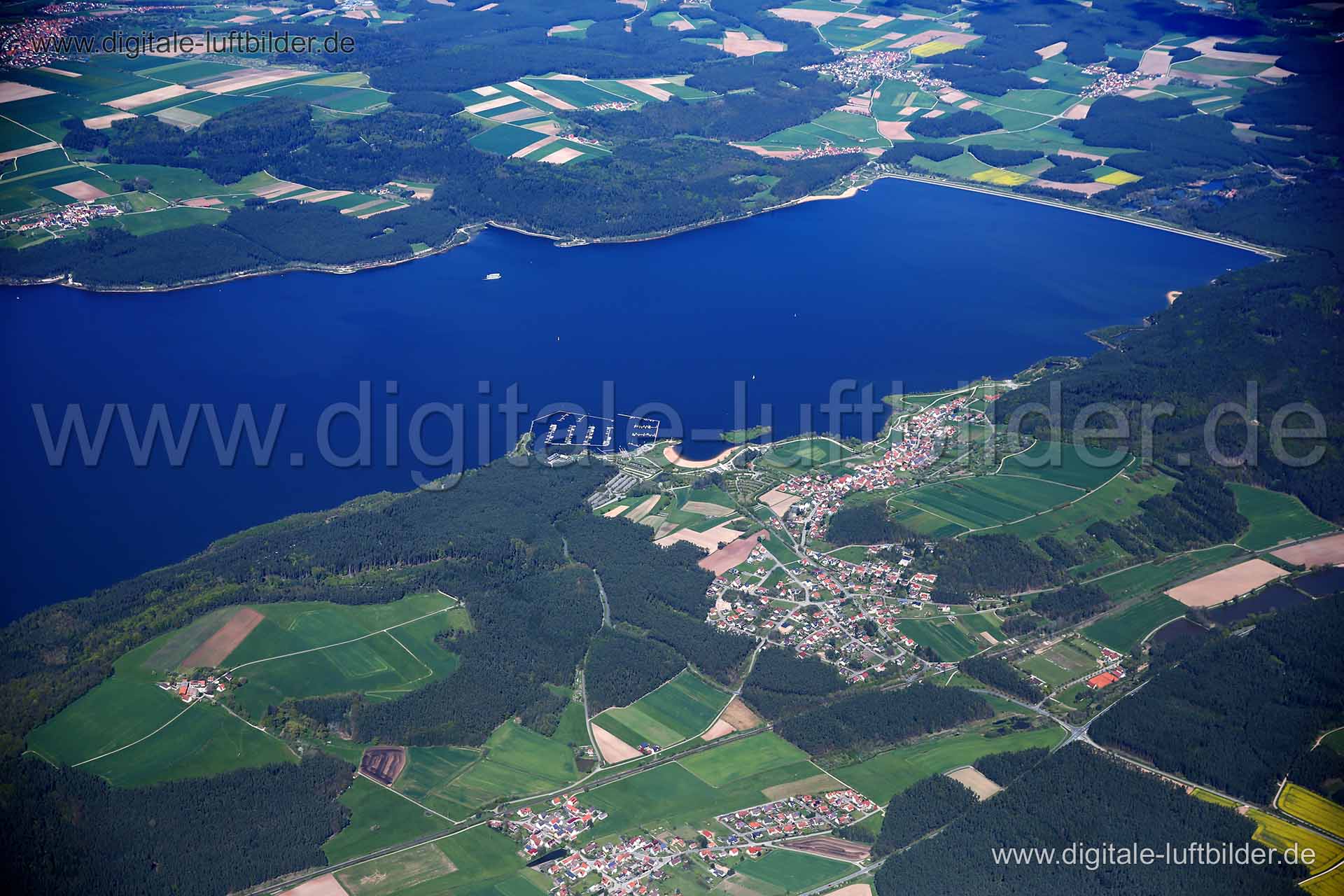 Luftaufnahme Brombachsee in Absberg | Mittelfranken, Bayern